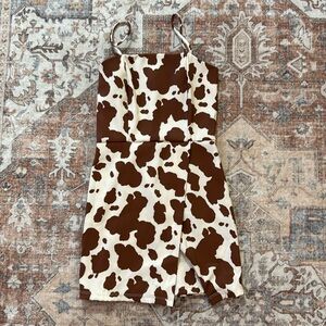 Altar’d State - Cow print skort romper dress